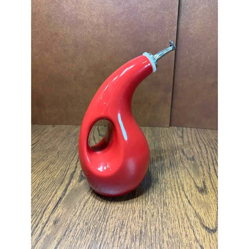 Rachael Ray Cucina EVOO Bottle Stoneware Red 24oz